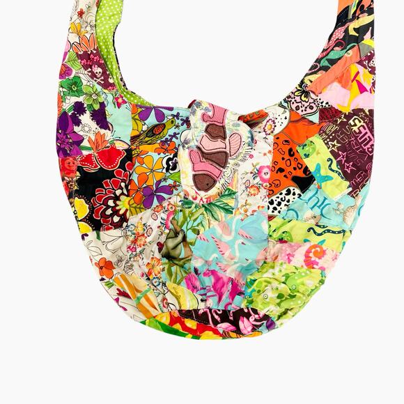 Agua Bendita Rare Patchwork Boho Crossbody Bag‎ Multicolor - Picture 2 of 12